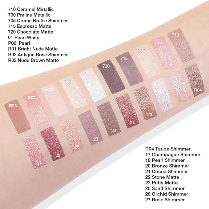 Kaely Single Cream Eyeshadow Pot, Bright Nude Matte Eye Shadow for Older Women High Pigmented Waterproof, Natural Eyeshadow Palette Makeup Brightener, sombras en crema para ojos, Blendable, R01