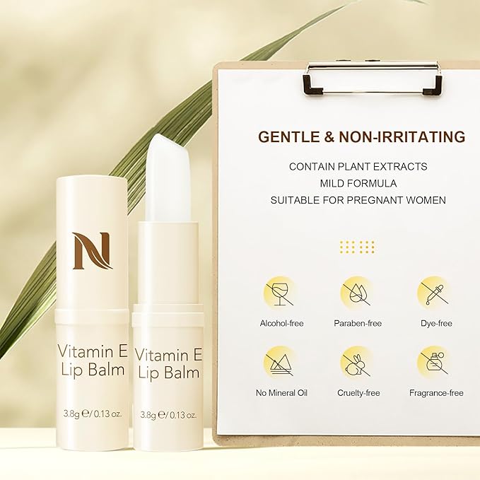 Neutriherbs Vitamin E Lip Balm Lipstick for Women, Moisturizing Lip stick Beauty Makeup Long-Lasting Rose Honey Stick Gloss Lip Balm 0.13 Fl Oz