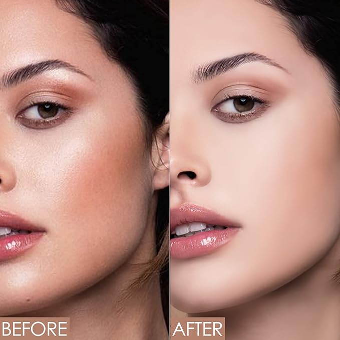 FOCALLURE Oil Control Loose Face Powder, Translucent Loose Setting Powder, Shine-Free Matte Finishing Powder, Long-lasting & Lightweight Sets Foundation Makeup, Includes Velour Powder Puff, Natural