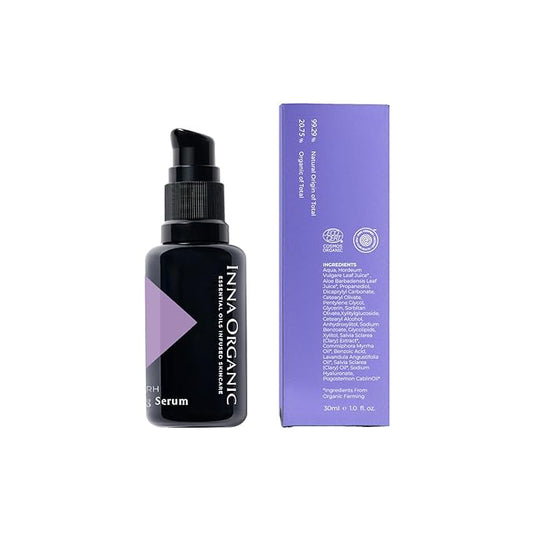 Inna Organic Myrrh Hydrating Serum, hydrating & moisturizing, strengthen moisturizing effect, EWG verified clean beauty, COSMOS certified organic, vegan beauty, cruelty free skin care