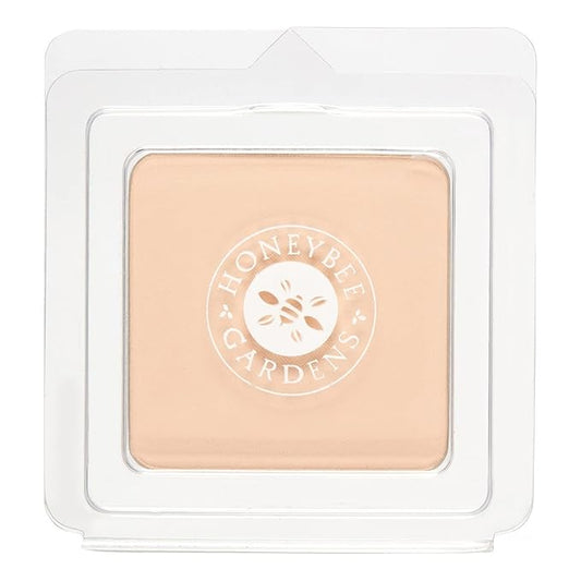 Honeybee Gardens Pressed Mineral Powder Foundation Refill, Supernatural, Neutral Light Shade, Adjustable Coverage, Natural Finish, With Botanical Extracts And Vitamin E, 7.5g