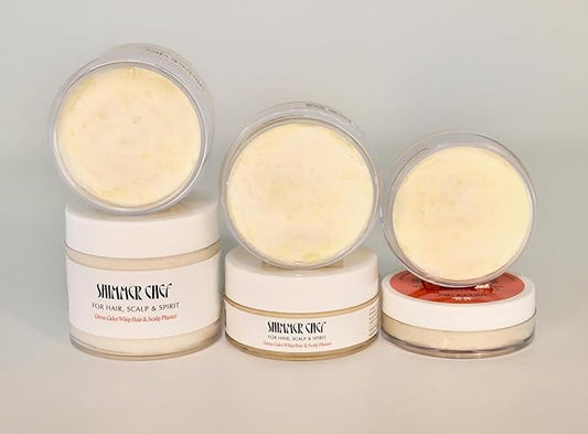 SHIMMER CHEF Citrus Cider Whip Hair Plaster | Vitamin C Infusion for Radiant Hair | Fruit Butters, Orange Peel Serum, Argan & Coconut Oils | Neurocosmetic Hair & Scalp Treatment .5 oz