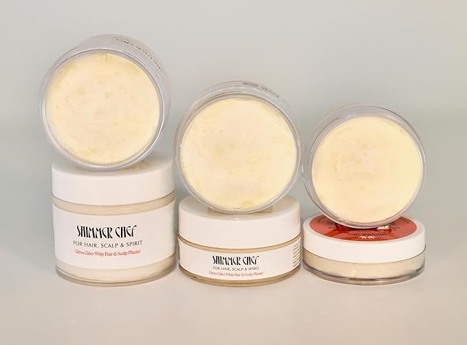 SHIMMER CHEF Citrus Cider Whip Hair Plaster | Vitamin C Infusion for Luminous Hair | Fruit Butters, Orange Peel Serum, Argan & Coconut Oils Create The Shimmer Effect For Uplifted Hair & Mood | 1.5 oz