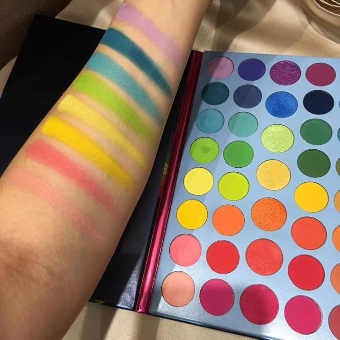 BestLand 39 Color Rainbow Eyeshadow Palette - Professional Makeup Matte Metallic Shimmer Eye Shadow Palettes - Ultra Pigmented Powder Bright Vibrant Colors Shades Cosmetics Set