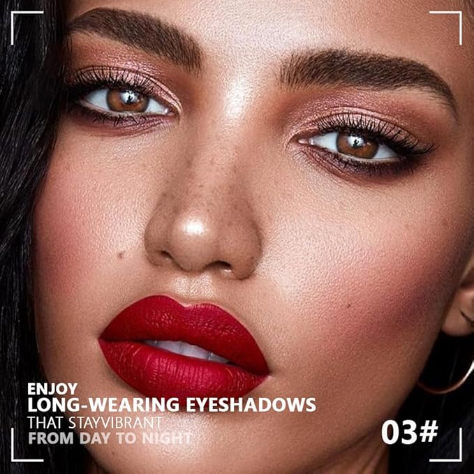 Kaely Cream Eyeshadow Quad, Nude Brown Matte Shimmer Eyeshadow Palette Makeup, Neutral Eye Shadow Palette for Older Women Pigmented Waterproof, sombras para ojos, Blendable, Cruelty-free, 03