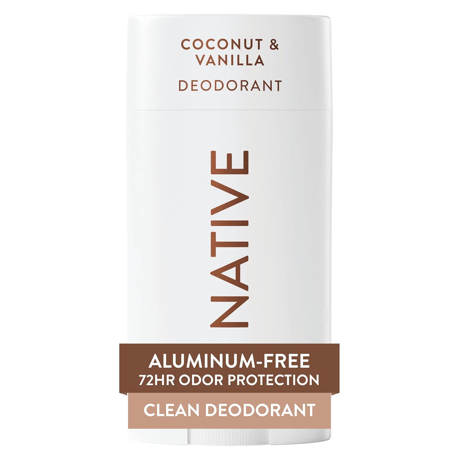 Deodorant Contains Naturally Derived Ingredients, 72 Hour Odor Control, Deodorant for Women and Men, Aluminum Free, Coconut & Vanilla 2.65Oz