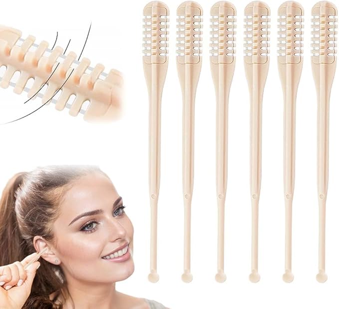 BNGXR 2-in-1 Nasal Hair Cutter, 2026 Upgraded Double Sided Nose Hair Knife, Portable Manual 360° Rotating Nose Hair Trimmer with for Women Men, Beige (6)