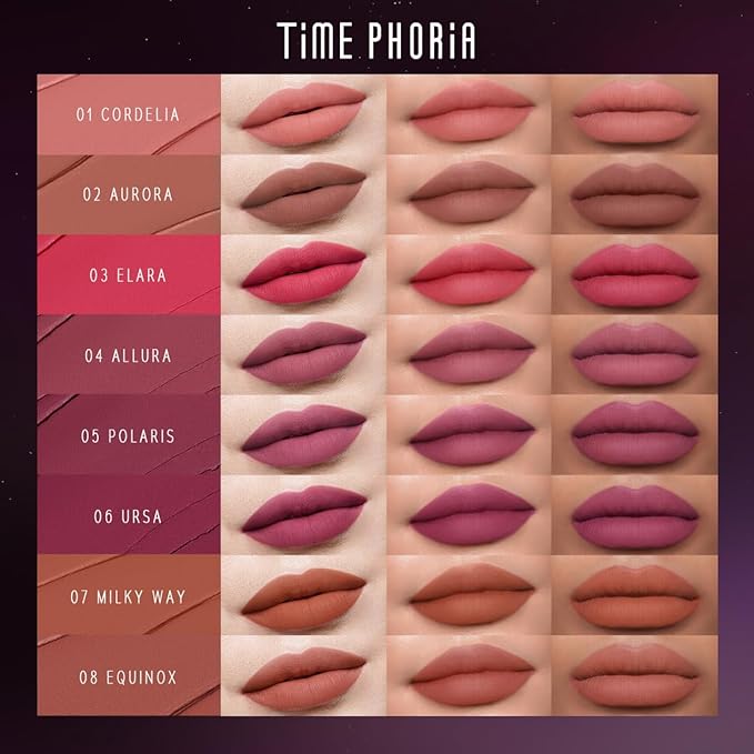 NEBULA VELVET LIP CREAM-Long Lasting Lip Stain, Waterproof and Transferproof Lip Tint, Matte Finish, Smooth Out Lip Lines, Lightweight & High Coverage, Stocking Stuffers (16 TWILL)
