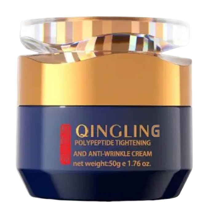Qingling Face Cream, Quinglin Crema Para Arrugas, Qingling Wrinkle Removal Cream, Polypeptide Tightening and Anti-Wrinkle Cream, Facial Neck Eye Cream Anti-Aging for Men & Women (1)