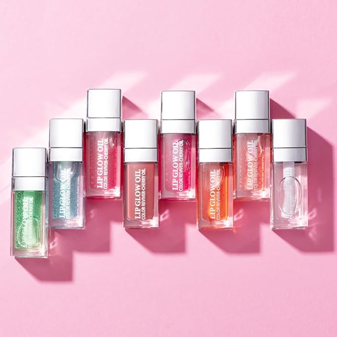 GECOMO Hydrating Lip Glow Oil, Moisturizing Lip Glow Oil, Nourishing Glossy Transparent Lip Oil, Plumping Lip Oil, Lip Balm, Non-sticky Tinted Toot Lip Balm for Lip Care (PURPLE) 0.2 OZ
