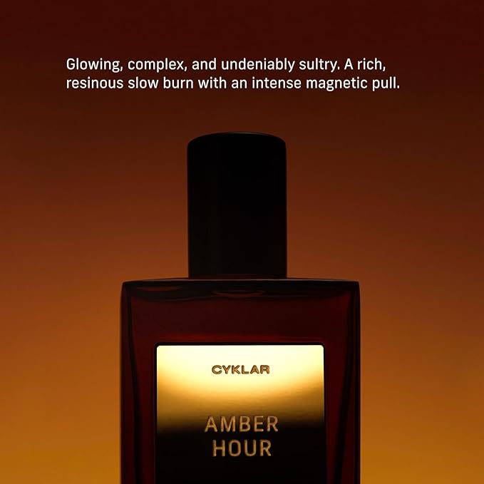 CYKLAR Perfume Oil Roll-On. Travel-Friendly Amber Hour Fragrance, with Palo Santo and Tonka Bean Notes. Long-Lasting Essential Oil Parfum for Women and Men. 0.5 Fl Oz Scented Rollerball Bottle