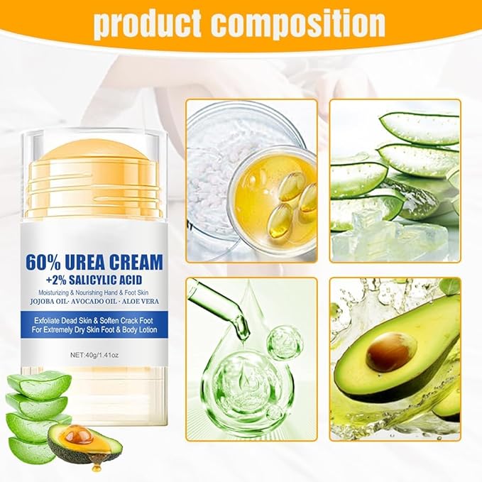 Hydrating and Anti-Cracking Foot Cream, 2025 Moisturising and Relieves Cracking and Dryness Foot Cream, Hand and Foot Repair Cream for Women & Men Callused, Feet, Knee, Elbow, Hand (Blue-2PCS, #01)