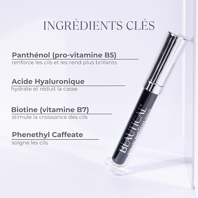 Eyelash Serum – Lash Enhancing & Conditioning Formula with Botanical Ingredients for the Appearance of Fuller, Shinier & Healthier-Looking Lashes – Nourishing Lash Care, 3ml