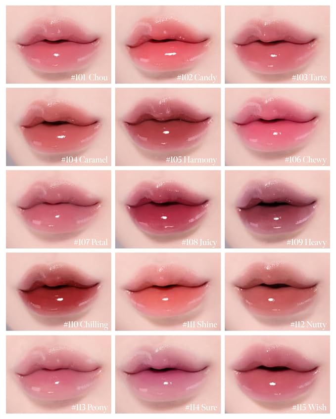 Glow Lock Jelly Tint 108 Juicy 4g, Hydrating Jelly Glow Lip Stain, Glass-Like Shine Lip Gloss, Long-Lasting Color, Moisturizing Lip Enhancer, Collectible Lock-Shaped Design, Korean Makeup