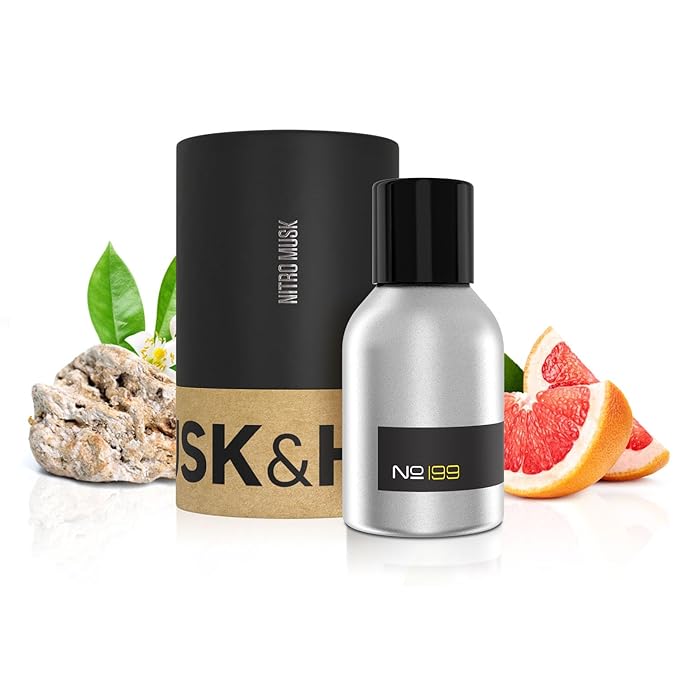 Musk & Hustle Creed Neroli Sauvage Impression, No. 199, 1.5oz of Pure Concentrated Cologne Oil, Cologne for Men, Crafted Using the Finest Ingredients