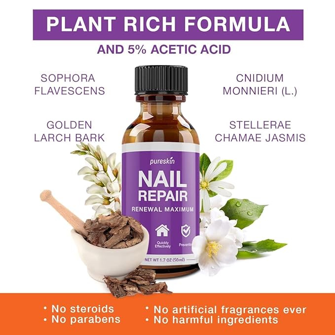 Toenail Fungus Treatment Extra Strength: Nail Fungus Treatment for Toenails and Fingernail for Damaged Discoloration Nails 1.0 Oz （New Formula）