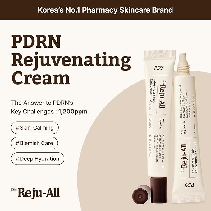Dr. Reju-All The Anti-Aging Routine Set: Advanced PDRN Rejuvenating Cream + Retino-Mela Serum + LC-Ceramide Barrier Cream - All-in-one Korean Pharmacy Skin Care for All Skin Types