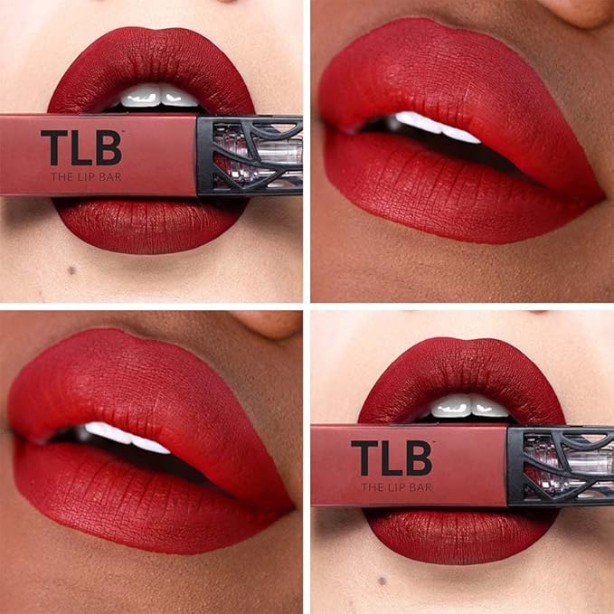 The Lip Bar - Nonstop Liquid Matte Lipstick, Brickhouse (Soft Brown) - One Swipe - Long Lasting - Jojoba Oil & Vitamin E - Vegan & Cruelty Free - Makeup & Cosmetics - .24 fl oz - 2 Pack