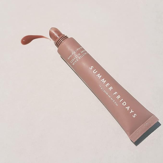 Summer Fridays Tinted Lip Butter Balm - Conditioning Vegan Lip Balm for Instant Moisture, Shine & Hydration - Softening & Soothing Skincare - Vanilla Beige (.5 Oz)