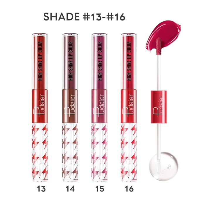 Generic Y-HaLi Double Headed Lip Gloss Moisturizing Lip Oil - Does Not Fade, Honey Lip Gloss and Red Lips - Long-lasting Formula (#13)