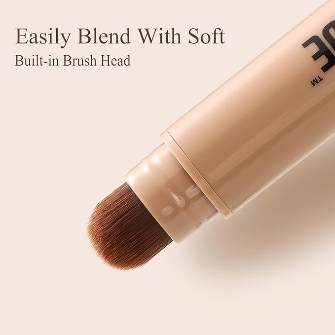 Neutral and Brown Metallic Eyeshadow Stick Pencil Crayon,Champagne Shimmer Cream Eye Brightener Stick Highlighter Makeup,Pro Waterproof & Long Lasting (006 Pink Matte)