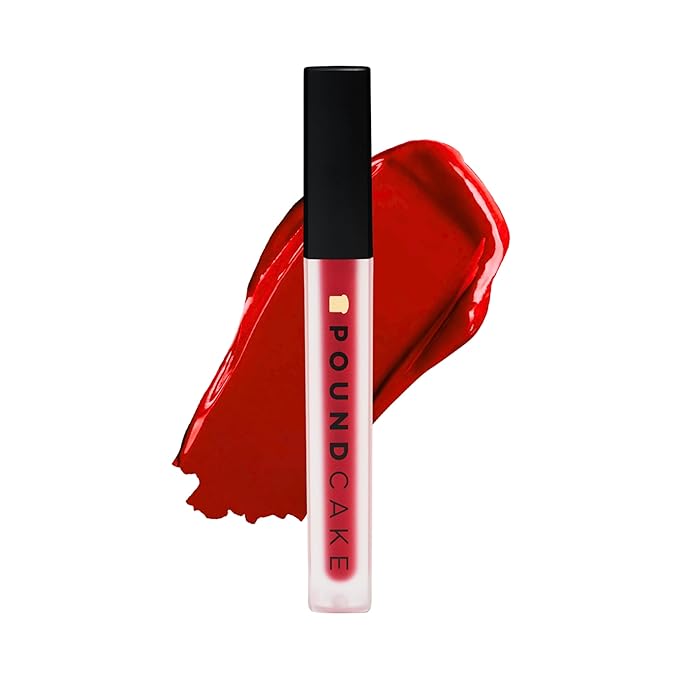 Pound Cake Cake Batter Liquid Lipstick – Long-Lasting, Semi-Matte Liquid Lipstick – Hydrating, High-Pigment Lip Stain with Avocado Oil – Shades for All Skin Tones – 0.13 oz, (Raspberry)