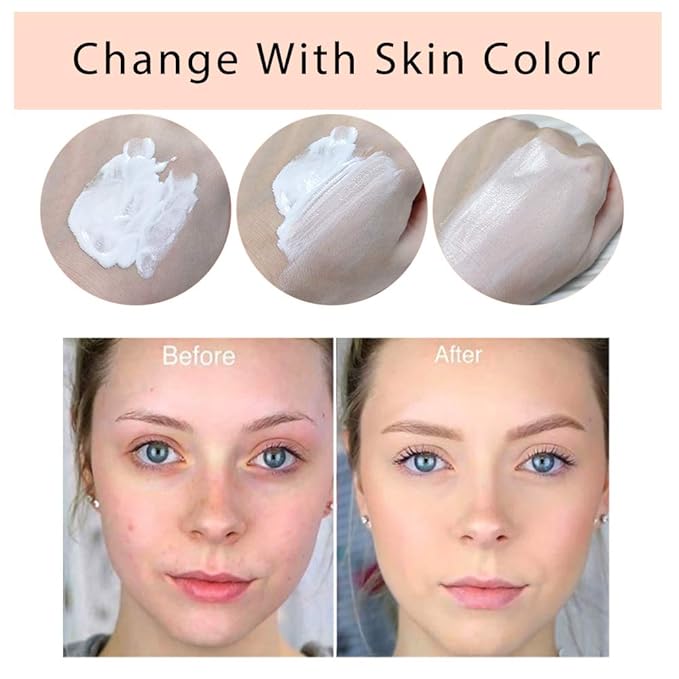 TLM Color Changing Foundation Concealer Cover Cream Liquid Base Flawless Full Coverage Natural Foundation Makeup Moisturizing Fluid for All Skin SPF15 (#1, 30ml)