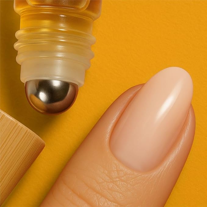 Theniya Cuticle Oil for Nail Strengthening and Growth – Hydrating, Vegan, Organic Formula with Jojoba & Vitamin E | 3 Signature Fragrances | 5mL Roll-On (0.17 Fl Oz, Sandalwood Fragrance)