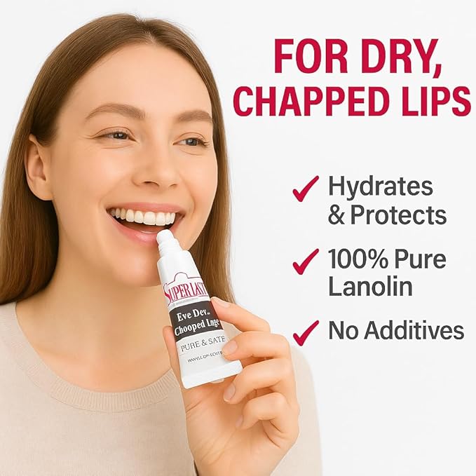 Lanolin Lip Balm 2 pack - Lip Repair for Hot/Dry Weather - Natural lanolin nipple cream - Lip Moisturizer for cracked lips - Hydrating lip care - pure jojoba oil - Chap stick For Men & Women 0.70 Oz