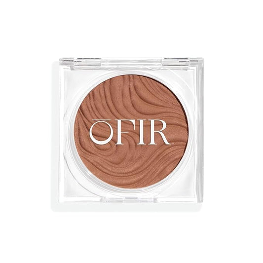 OFIR Geo Sculpt Blendable Cream Bronzer | Buildable Radiant Finish with Vitamin E | Vegan & Cruelty Free Makeup Bronzer | Sun Kissed Glow Compact For Sculpting Cheekbones |Bluff - Light Brown, 0.24 oz
