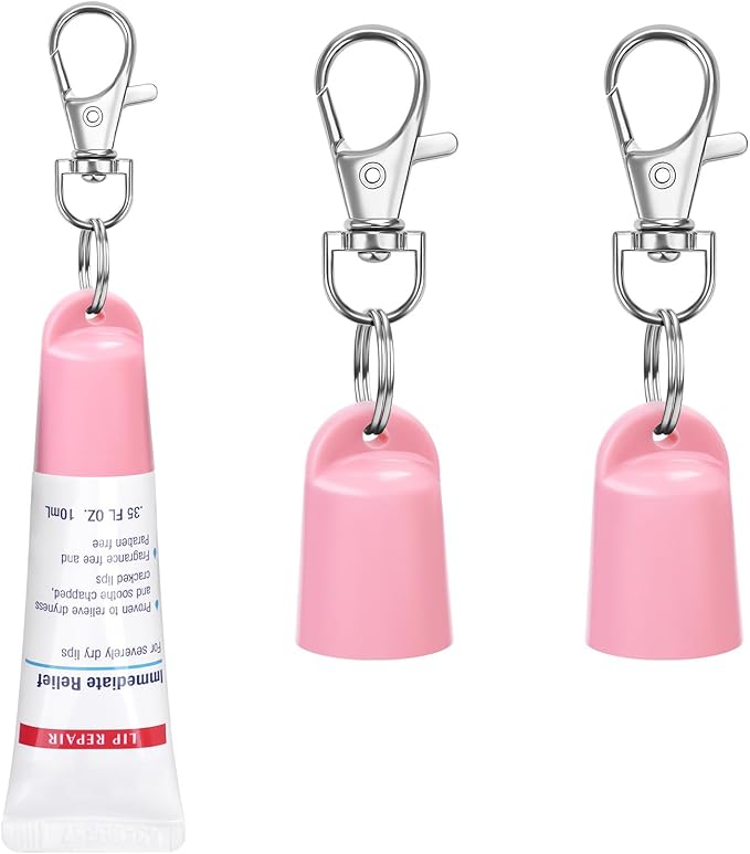 2 Pcs Keychain Holder for Aquaphor Lip Repair- Polypropylene Cap Accessory - Fit Lip Balm Keychain