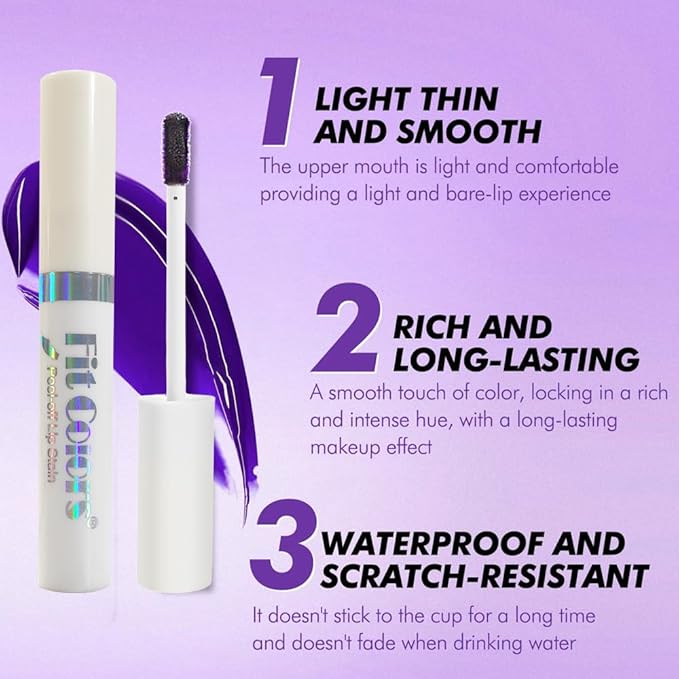 sam sugar 6Pcs Lip Stain Peel Off Long Lasting Waterproof Lipstick Lip Tint Transfer Proof Lip Stain Highly Pigmented All Day Magic Lipstick