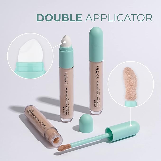 LAMEL OH my Clear Face Concealer - Vitamin E & Tea Tree Extract - Skin Care, Moisturizing & Waterproof - Vegan Formula - Brightening & Protection, 402-0,23 fl.oz