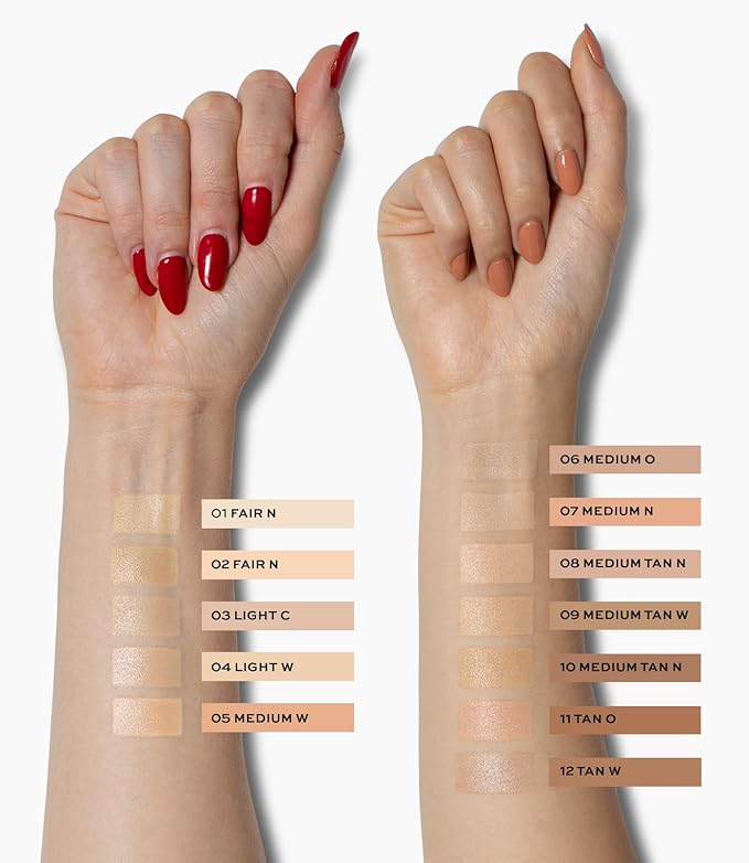 MAKE Beauty Skin Mimetic Concealer Buildable Medium Coverage Hydrating Concealer for Dark Circles Spot Concealing Brightening Crease-Free, Including Mature Skin. Radiant Finish. 17 Tan Deep Cool