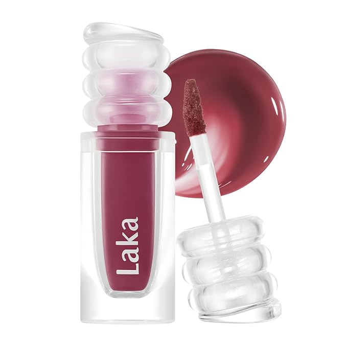 Laka Maxi Glayer Tint 3.8g/0.13oz, Glass Layer of Gloss, Ultra Glow & Vivid Layerable Pigments, High Shine Lip Oil, K-Beauty (#619 Posing)