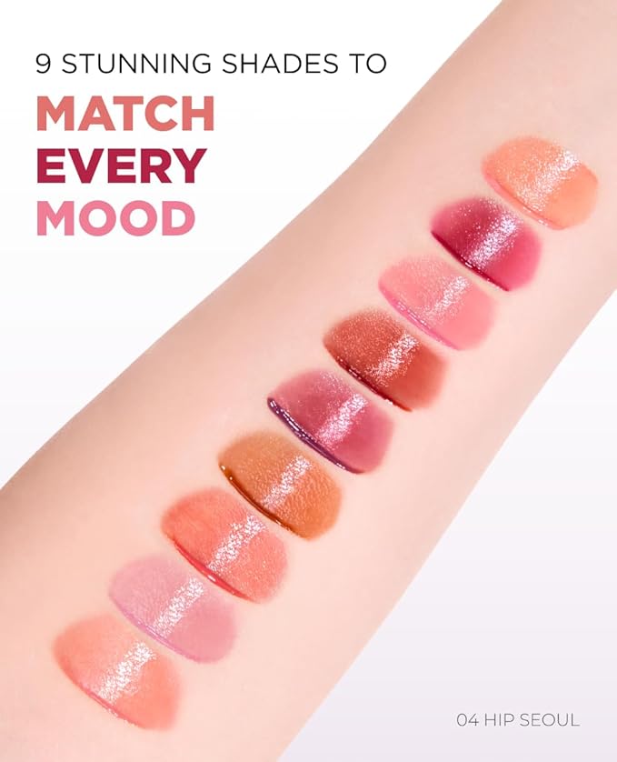 EITHER& Dewy Syrup Tint 04 – Hip Seoul | Vibrant & Fresh Color Lip Tint, All-Day Juicy Glow, Smudge-Proof, Hydrating, Long-Lasting, Non-Sticky Formula (4.3g)
