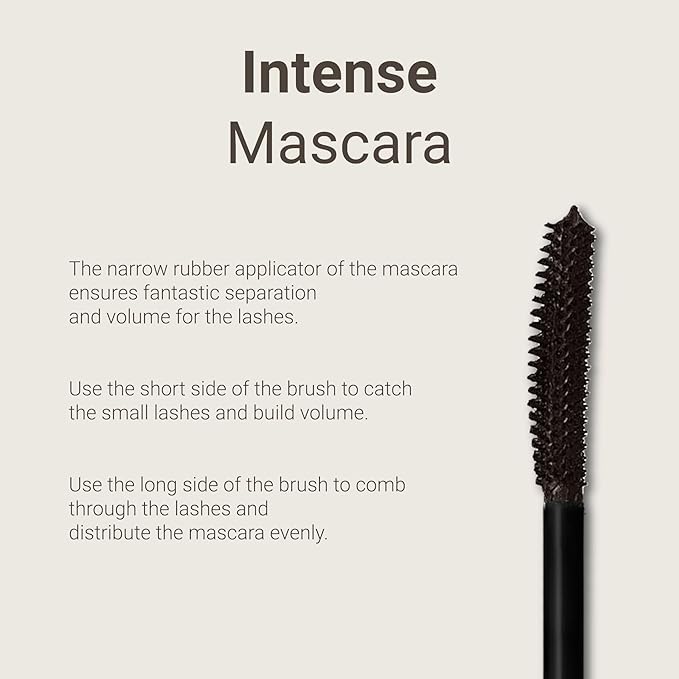 Sandstone Scandinavia Hypoallergenic Mascara Sensitive Eyes - Smudge-Proof, Sweatproof and Lengthening with amazing separation of the lashes - Vegan and Non Toxic (Brown, 9 ml)