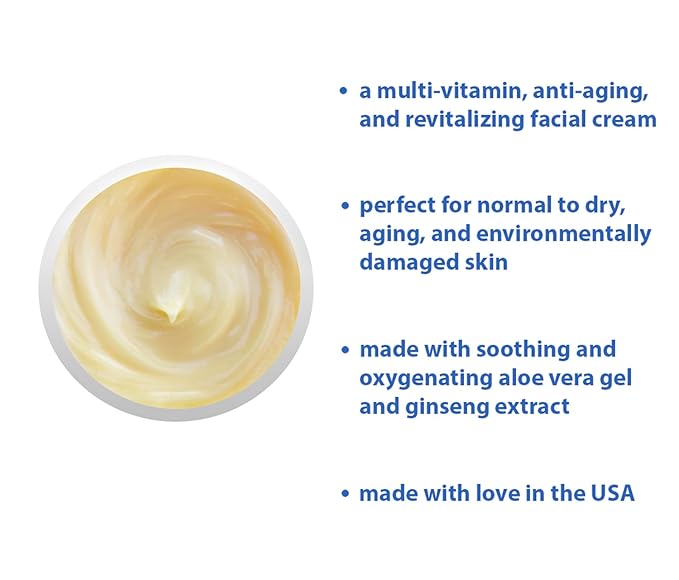 Raya Vitaplex-C Cream (305) | Moisturizing, Multi-Vitamin, Anti-Aging, and Revitalizing Face Cream for Dry, Mature | Tones and Firms | Helps Reduce Fine Lines and Wrinkles