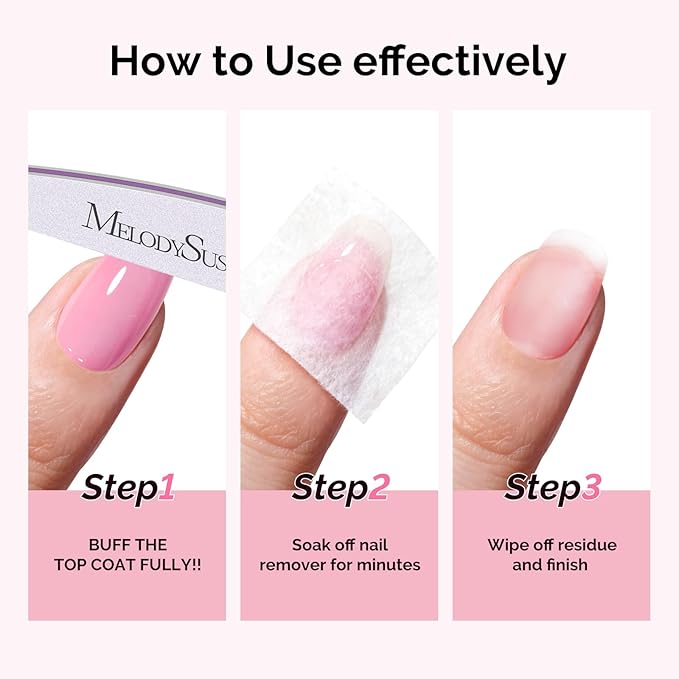 MelodySusie Acetone Nail Polish Remover, 240ML Professional Soak off Gel Nail Polish Remover with Aloe Scent, Quickly & Powerful Remover with Pump for Nail Polish Acrylic Dip Powder, 8 Fl Oz