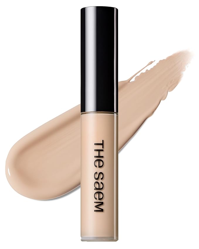 THESAEM Cover Perfection Tip Concealer 0.2 fl.oz. - 1.75 Middle Beige Warm Beige for Medium Skin Tone 22 - High Coverage Long Lasting Concealer - Korean Makeup for Dark Circles & Blemishes