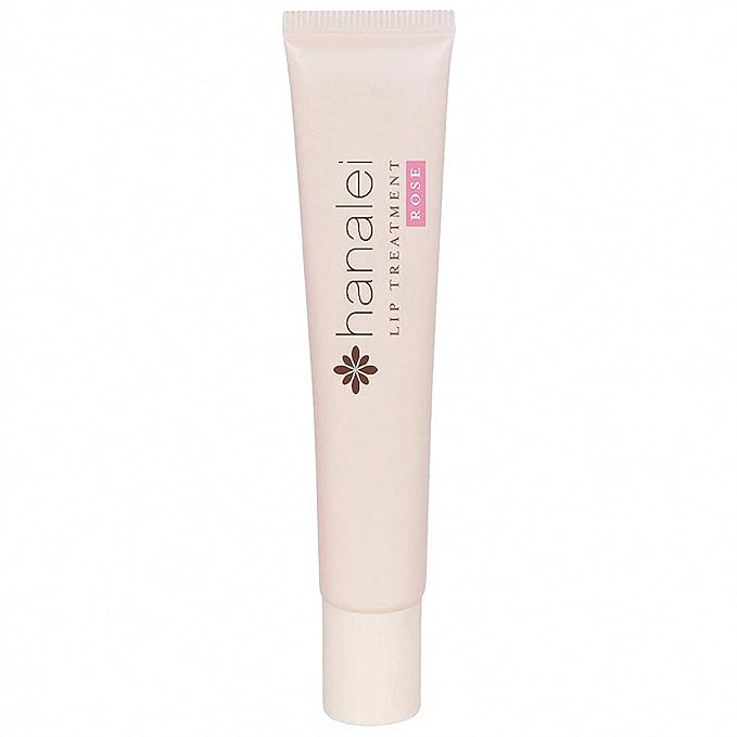 Hanalei Lip Treatment for Dry, Chapped Lips – Intensive Overnight Moisturizer with Kukui Oil, Shea Butter & Grapeseed Oil – Hydrating Balm for Healing Cracks – Rose Pink Tint, 15g – Cruelty-Free
