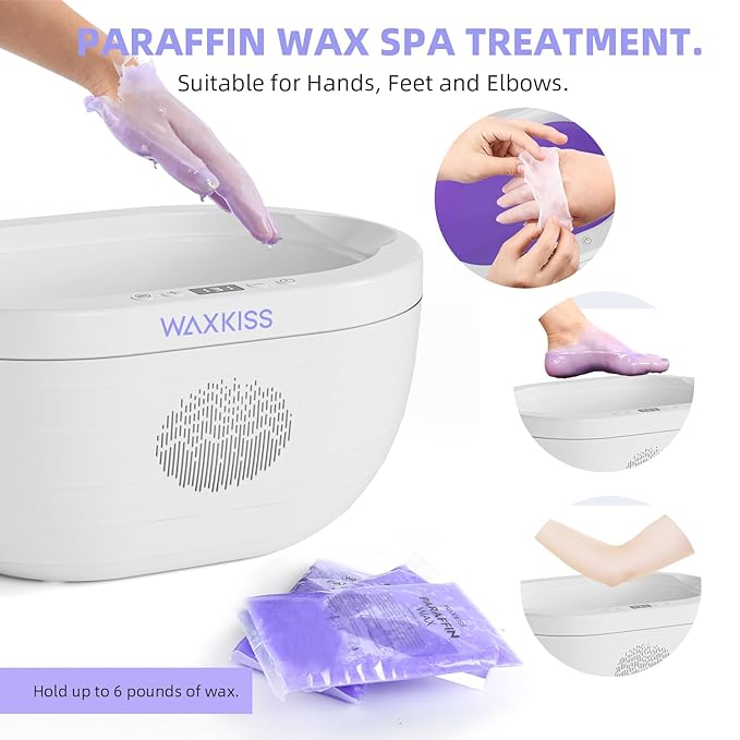 Paraffin Wax Machine for Hand and Feet with Paraffin Wax Refills moisturizing, 3000ml Safety Hand wax Paraffin Machine for Reservation Paraffin Wax Bath Warmer