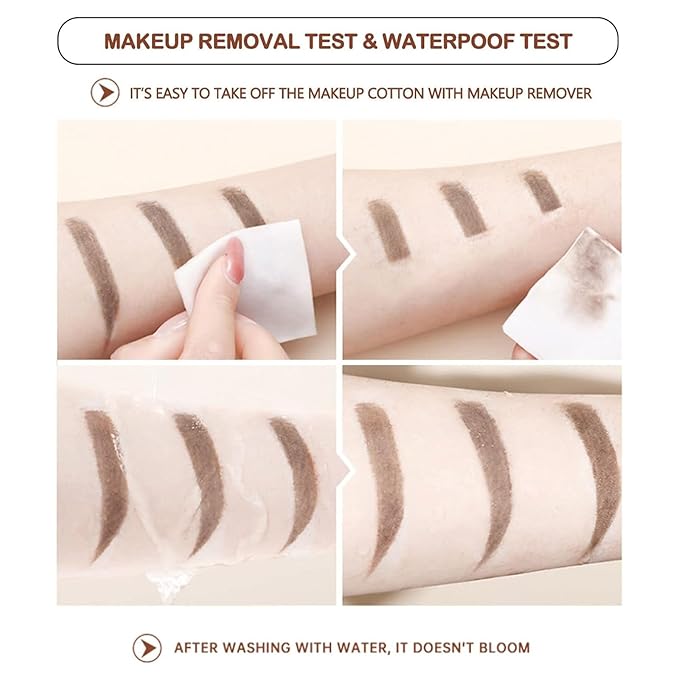 O'CHEAL 3Pcs Light Brown Eyebrow Pencil for Women, Premium Eye Brow Pencil with Spoolie Brush, Longwearing for Perfect Brows, Precision, Defines, Universal Waterproof Double-head Eyebrow Pen