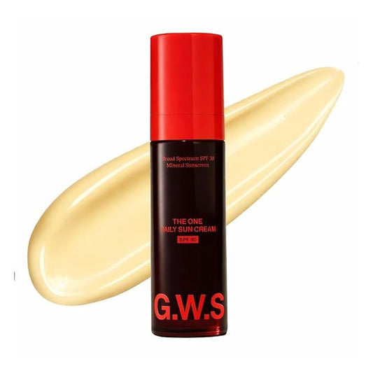 The One Daily Sun Cream SPF 30 – Hydrating Facial Sunscreen with Zinc, Niacinamide, Squalane & Sea Buckthorn | Mineral Daily Sun Protection for Face & Neck, Sensitive Skin Safe, 1 oz