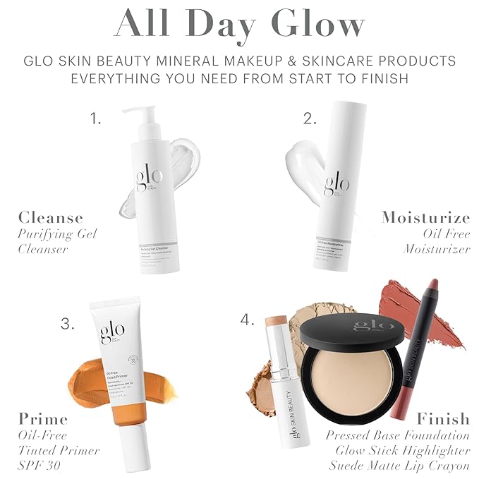 Glo Skin Beauty Pressed Base Powder Foundation Makeup (Chestnut Medium) - Flawless Coverage for a Radiant Natural, Second-Skin Finish