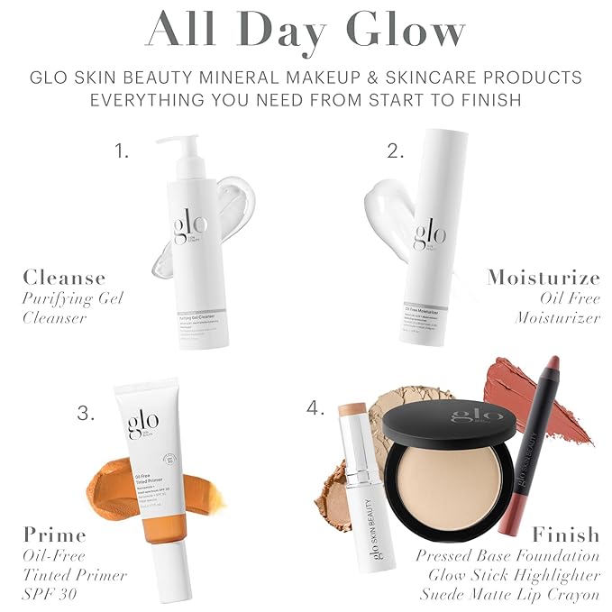 Glo Skin Beauty Pressed Base Powder Foundation Makeup (Honey Medium) - Flawless Coverage for a Radiant Natural, Second-Skin Finish