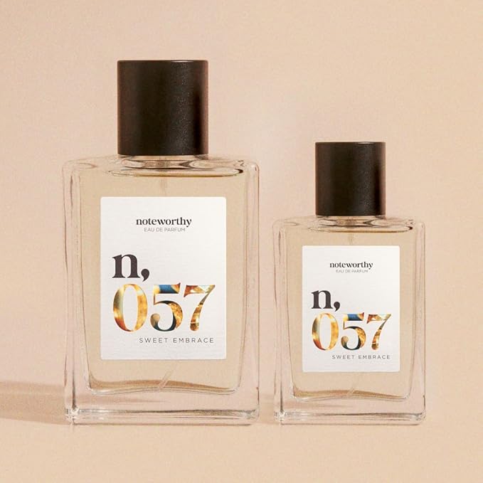 Noteworthy n,057 Sweet Embrace Eau De Parfum – Vanilla, Passionfruit, Tonka Bean | Sophisticated, Warm Fragrance for Any Occasion | Long-lasting Unisex Perfume for Women & Men (50ml)