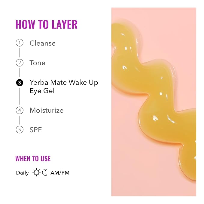 Good Molecules Yerba Mate Wake Up Eye Gel Pack 3 – 15 ml Each | Hydrating Under Eye Gel with Hyaluronic Acid & Caffeine for Dark Circles and Puffiness