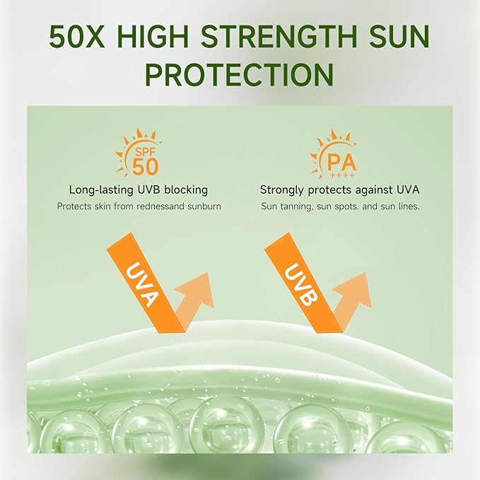 Sunscreen Stick SPF PA50++++ Centella Sunscreen Korean Sunscreen Stick Soothing Moisture Matte Sun Stick for Face & Body Non Greasy, No White Cast