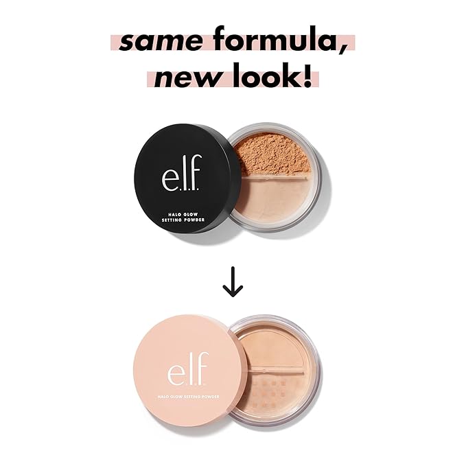 e.l.f. Halo Glow Soft Focus Setting Powder, Silky & Creates Soft Glow Without Shine, Smooths Pores & Lines, Vegan & Cruelty-Free, Deep